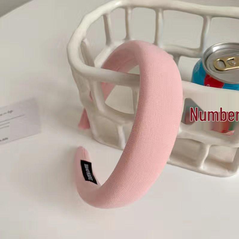 

Korean Dongdaemun Cute Candy Color Wide Sponge Headband for Women