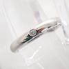 [Used] TIFFANY Pt950 Diamond Stacking Band Ring / Size 8 / G503-55