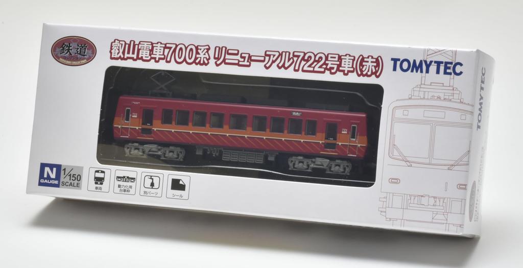 Tomytec Railway Collection Eizan Railway 700 Series Renewal Car 722 Red Diorama Supplies No.