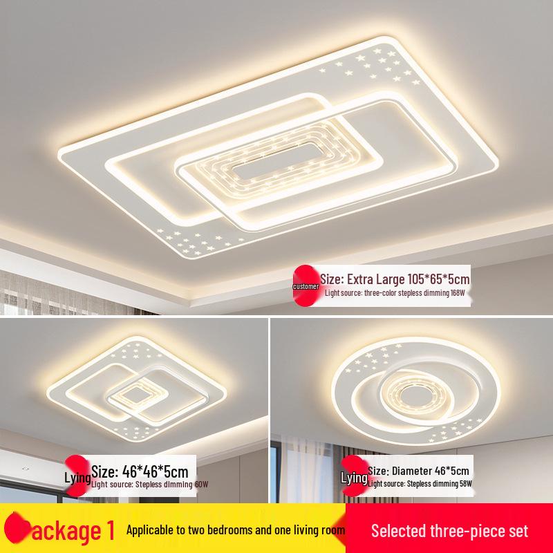 Modern Minimalist LED Ceiling Light - Whole Home Combination for Living Room and Bedroom