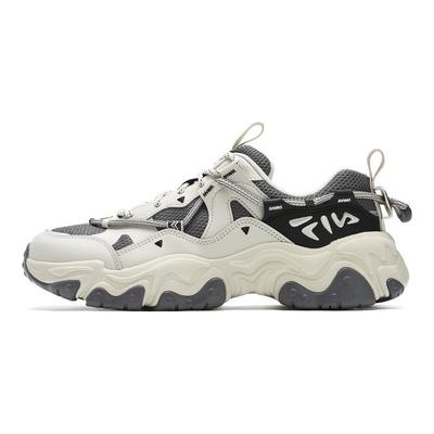 Chaussures de course Confortables Polyvalentes Durables Absorbant la transpiration Légères Basse Tige Baskets Homme Blanc Gris F12M442115FAG