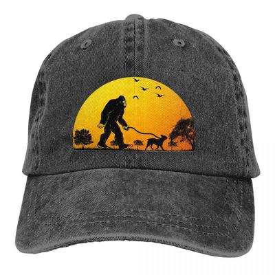 Summer Cap Sun Visor Walking French Bulldog Hip Hop Caps Bigfoot Sasquatch Cowboy Hat Peaked Trucker Dad Hats