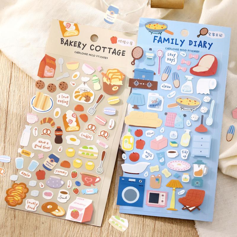 1 pc Pocket Life Diary Series Kawaii Cartoon Die Cut Sticker DIY Scrapbook Decor Journal Supplies Aesthetic Stationery