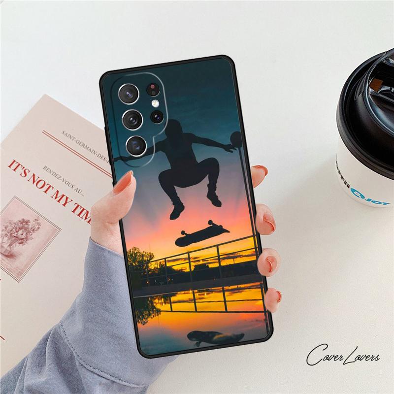 Cool Skate Phone Case For Samsung Galaxy S24 S25 S23 S22 Ultra Note 10 20 Plus S20 S21 FE Cover