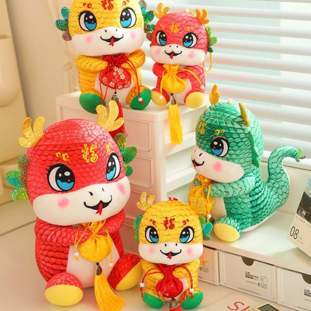 Soft 2025 Snake Year Dolls Cute Car Hanging Decor Fashion Plush Snake Figure  Gift