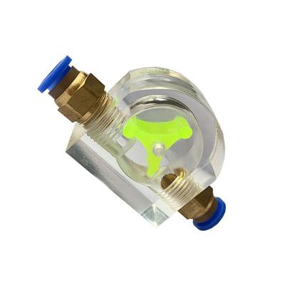 Wasserkühler Durchflussmesser für Computer Heatpipes 1 Stück Acryl Kühlungsanzeige