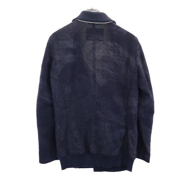 MARITHE + FRANCOIS GIRBAUD Overall Handle Wool Jacket M Navy Men's Used