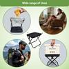 Camping Folding Chair Portable Folding Chair with Carry Bag Handheld Camp Stool Outdoor Footstool for Travel Walking Hiking Fishing Picnic Barbecue