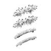 Sparkling Rhinestones Bride Hair Clip Wedding Hair Pin Spring Barrette Hair Ornament for Bride Ceremony Photography Wear