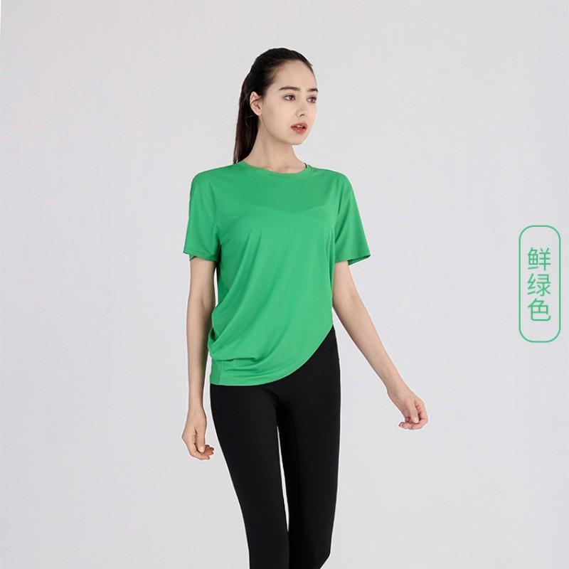 Womens Breathable Loose Short Sleeve Athletic T-Shirt Running Yoga Fitness Summer Casual Wear