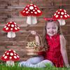 Paper Mushrooms Honeycomb Centerpieces Hanging Party Supplies for Birthday Baby Shower Party Garden Decorations