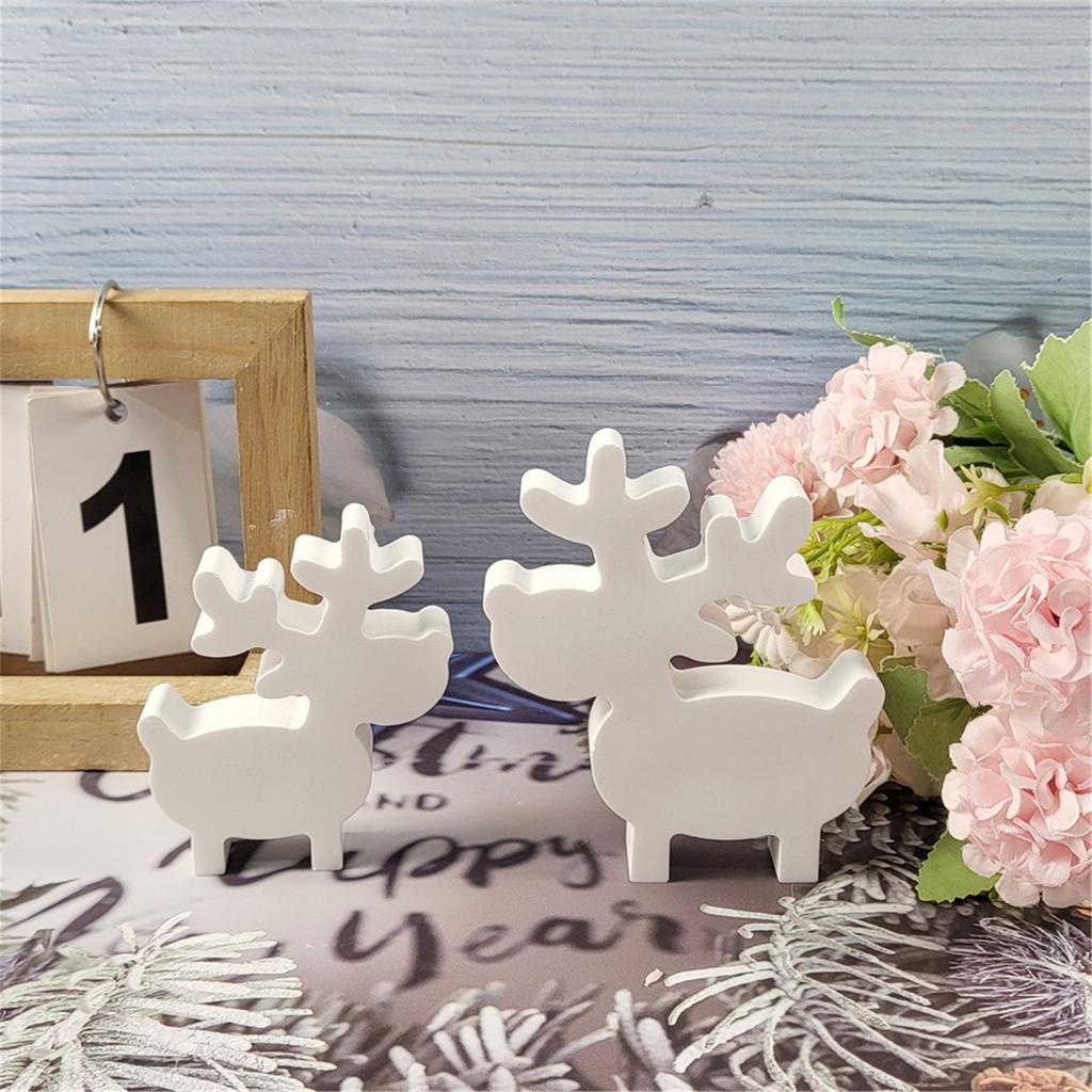 Harzhandwerk DIY Elchornament Formen Stabile Elch-Display-Dekoration Formen zum Basteln Einzigartiger Weihnachtsbaumschmuck