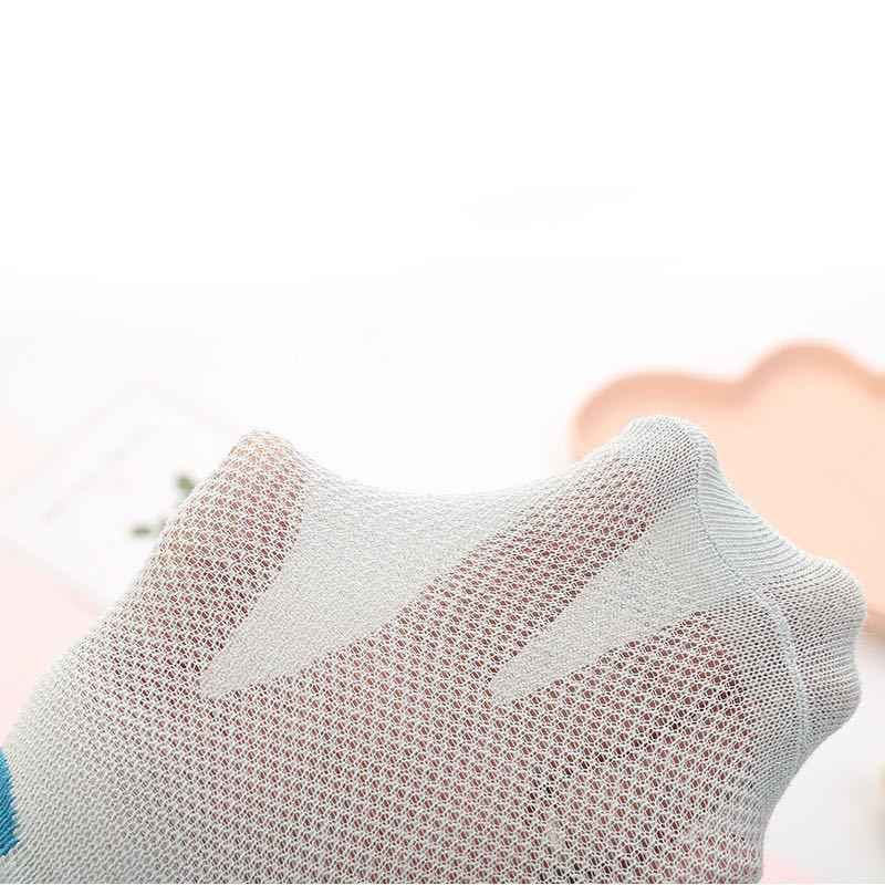 5 Pairs/lot Newborn Baby Socks Boys Girls Summer Socks Kids 100% Cotton Breathable Thin Baby Boy Socks Mesh Infant Boat Sock
