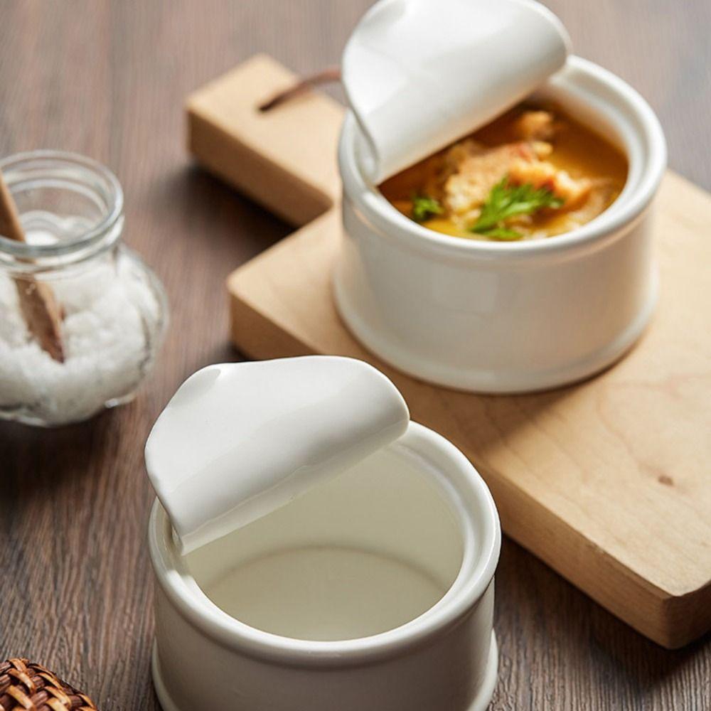 Ceramic Baking Bowl Exquisite Small Stew Pot Multi-Function Sauce Dish  Puddings