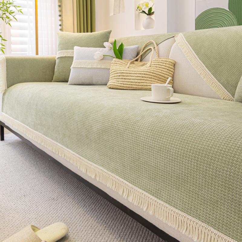 Chenille Sofa Cushion Four Seasons Universal Non-Slip Cushion New Fresh Sofa Cover Anti-Scratching Cover Cloth