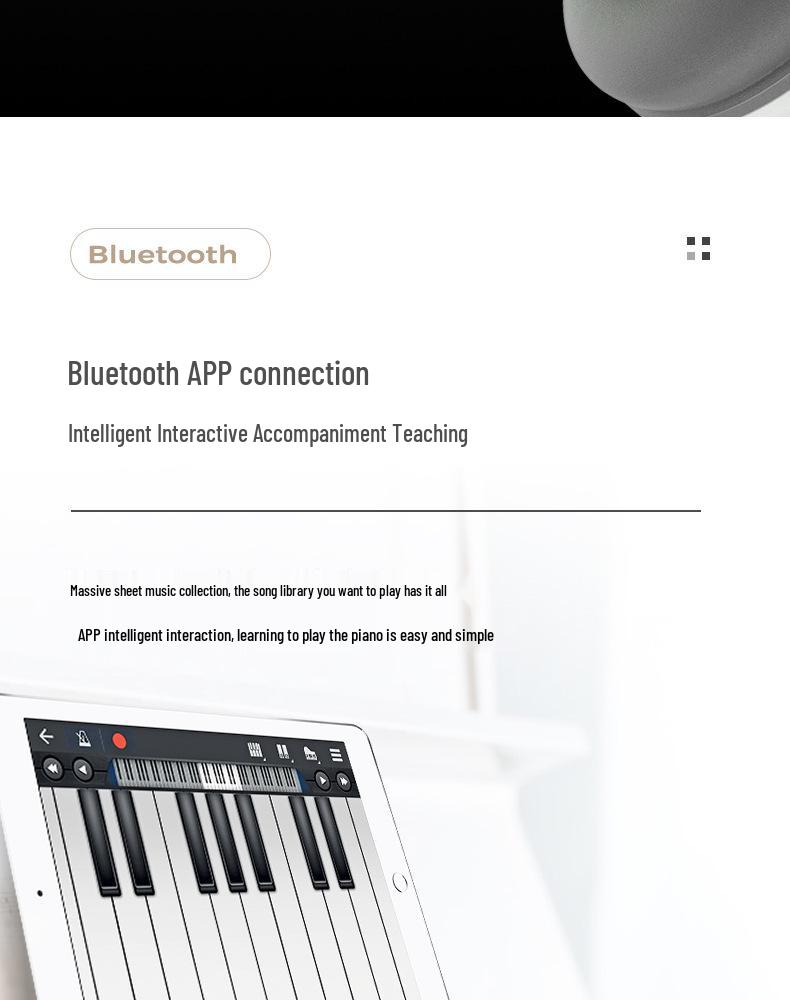 Multifunctional Intelligent 88-Key Weighted Hammer Upright Electronic Piano for Adults
