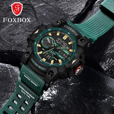 LIGE New Digital Watch Top Brand Luxury Military Men Watch Night Light Waterproof Time Dual Display Quartz Watch
