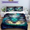 3pcs Dragon Art Duvet Cover Set - Includes 1 Duvet Cover and 2 Pillowcases, No Quilt Core, All-Season Home Decor yy251111043