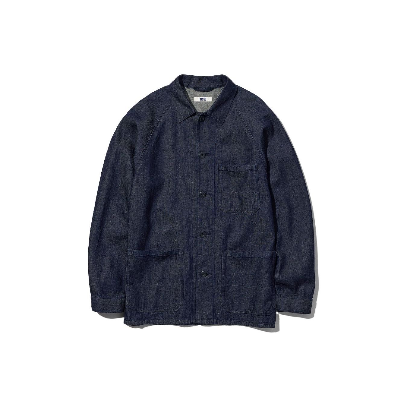 UNIQLO Solid Color Single-Breasted Casual Long