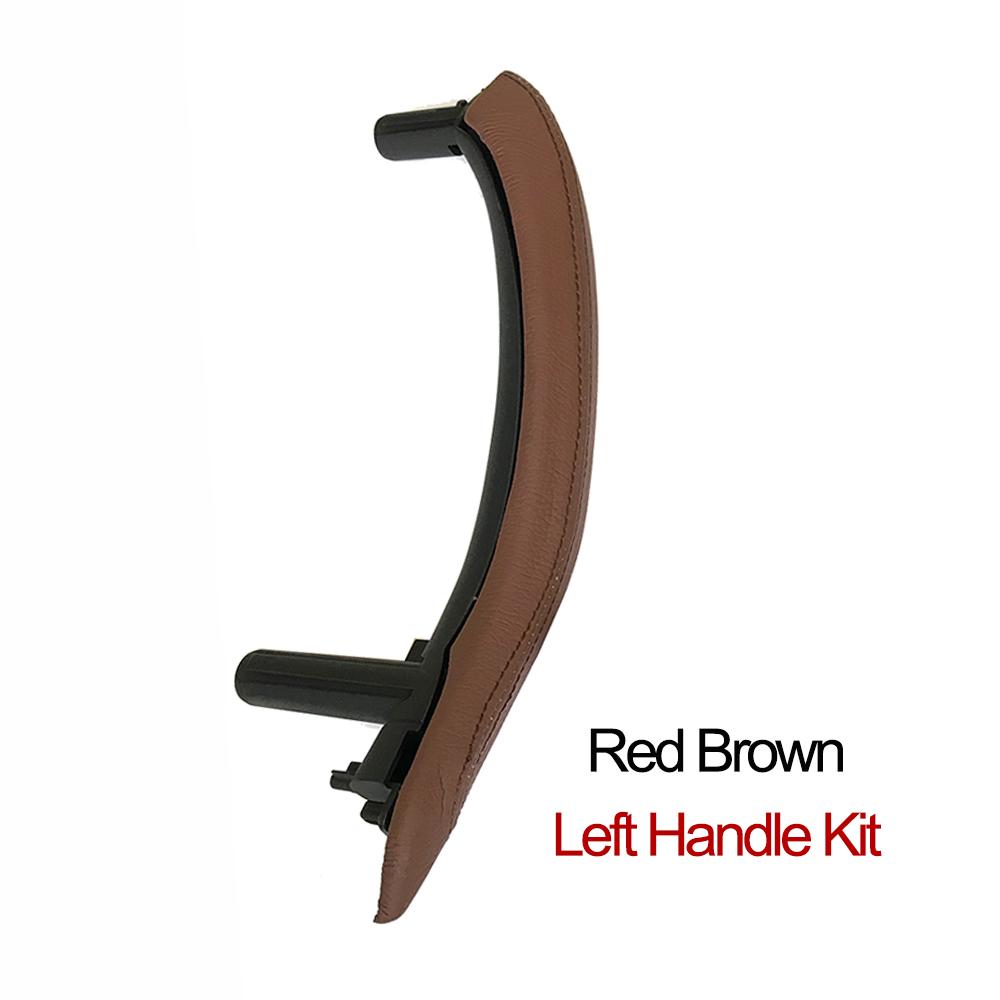 

Модернизированная левая и правая внутренняя дверная ручка в сборе с внешним кожаным чехлом для BMW X5 X6 F15 F16 Left Red