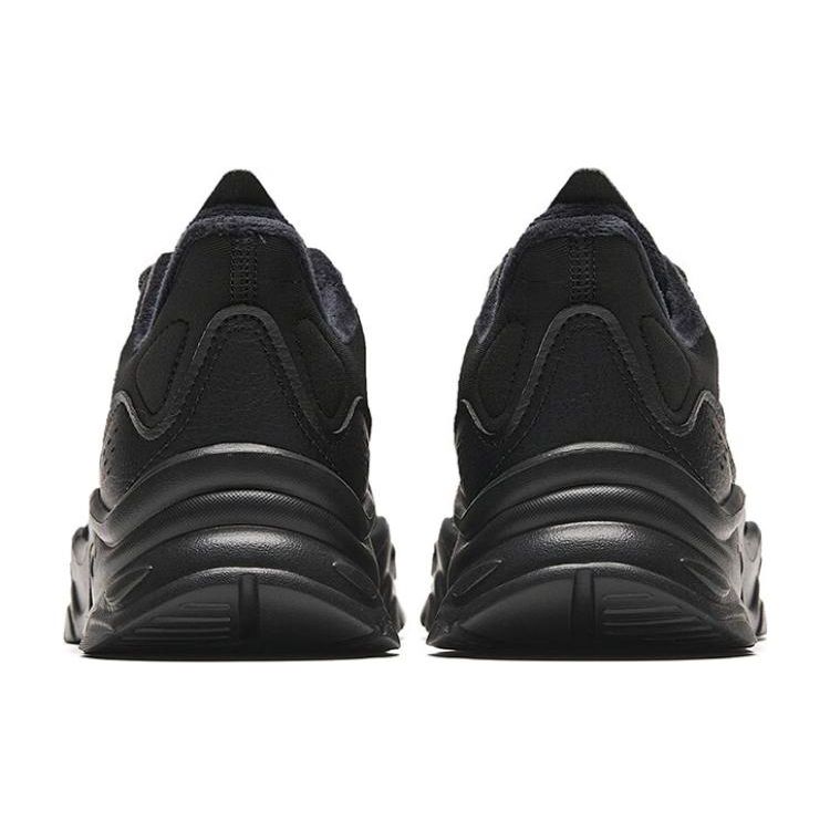 Anta Little Millennium Fleece Slip Resistant Durable Low Top Casual Shoes Women Casual Shoes Black 922348826-5