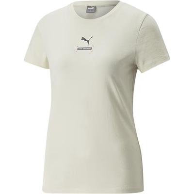 Puma Women's T-Shirt Cream, Size L
