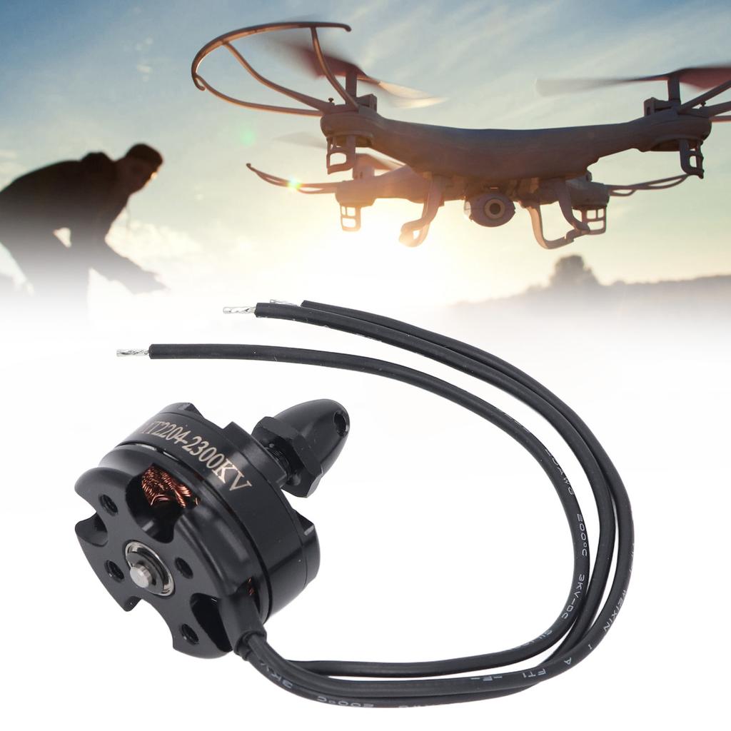 RC FPV Drone Brushless Motor Maximum Thrust 420g MT2204 2300KV for QAV 180 210 250 Black