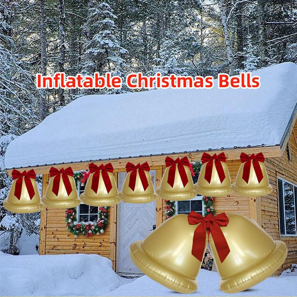 Christmas Inflatable Ball Decorations Giant Inflatable Christmas Ball Outdoor Decoration 2 Pieces Festive Holiday Decor For