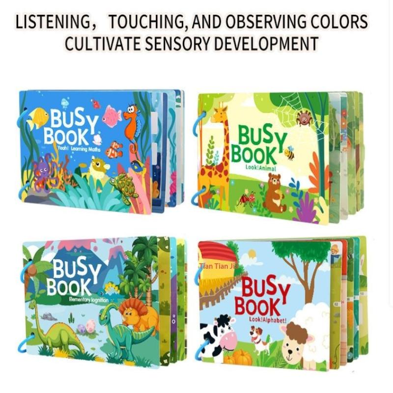 Magnetic Sticker Busy Book For Baby Enlightenment Book Montessori Toy Activity Books For Toddlers