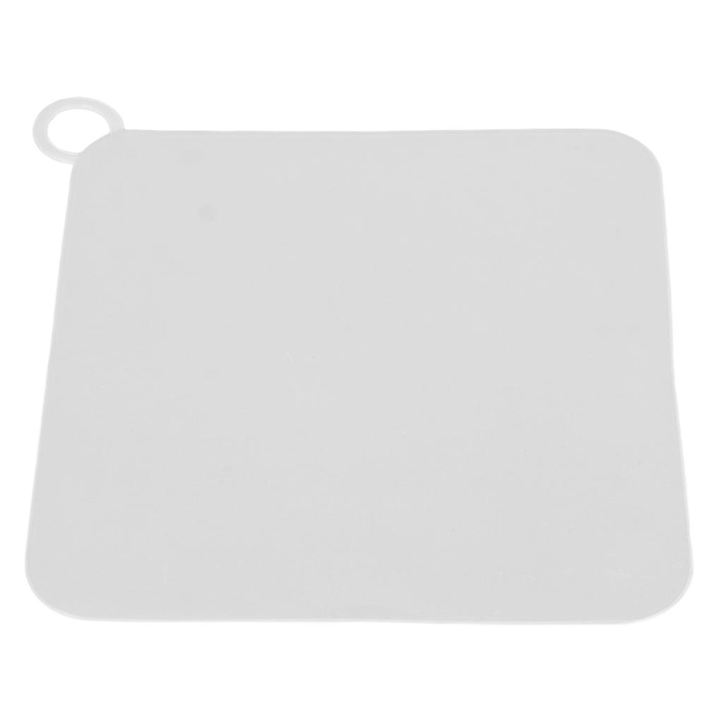 4pcs Flat Suction Cover Silicone Odor Resistant Strong Suction Multifunctional Drain Plug Cover White Gray