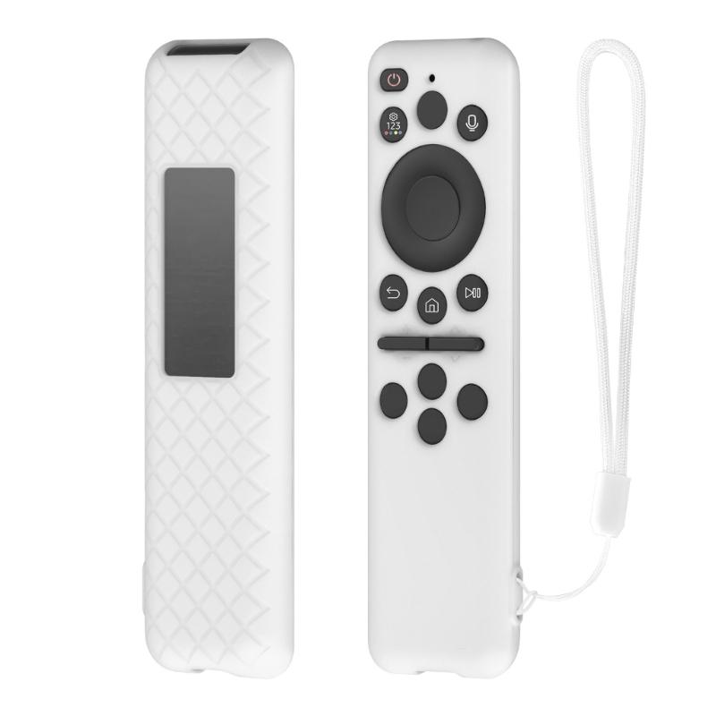 Silikonhülle für Samsung BN59-01432A Smart TV Fernbedienung Schutzhülle Anti-Verlust mit Lanyard