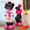 Panou de Bun Venit pentru Ziua de Naștere a Prințesei cu Coloană de Balon - Decorațiune pentru Majorat