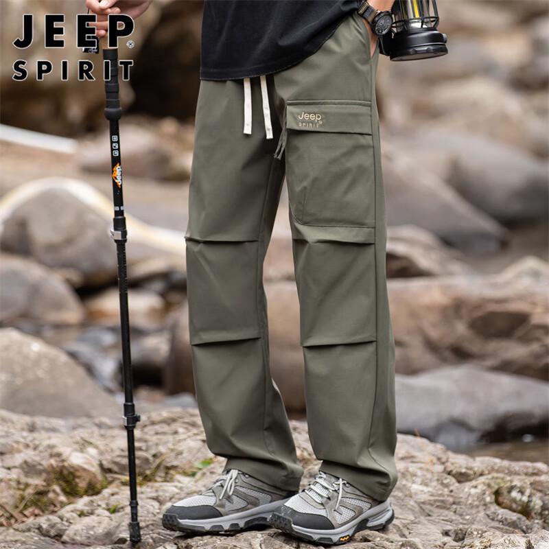 JEEP SPIRIT Men's Loose Straight Cargo Pants
