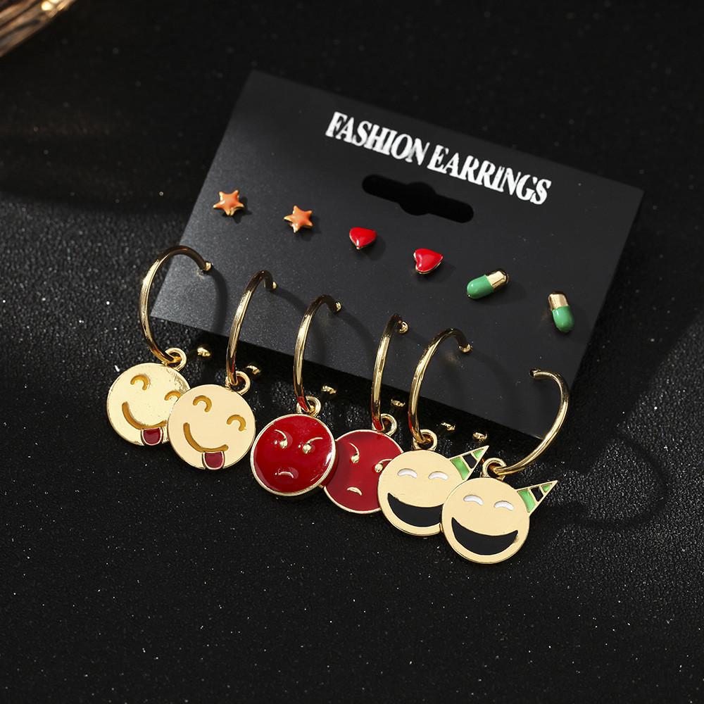 Stylish Geometric Alloy Earrings For Women European American Jewelry Fashion
