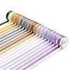 60pcs Rainbow Color Paper Washi Tape 8mm Lace Adhesive Masking Tapes Album Stickers Decoration A6937