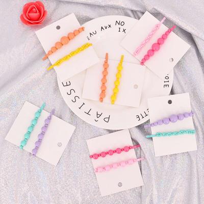 2pcs/Lot Korean Fashion Women Color Pearl Hairpins Beads Hair Clips Barrette Hair Accessories