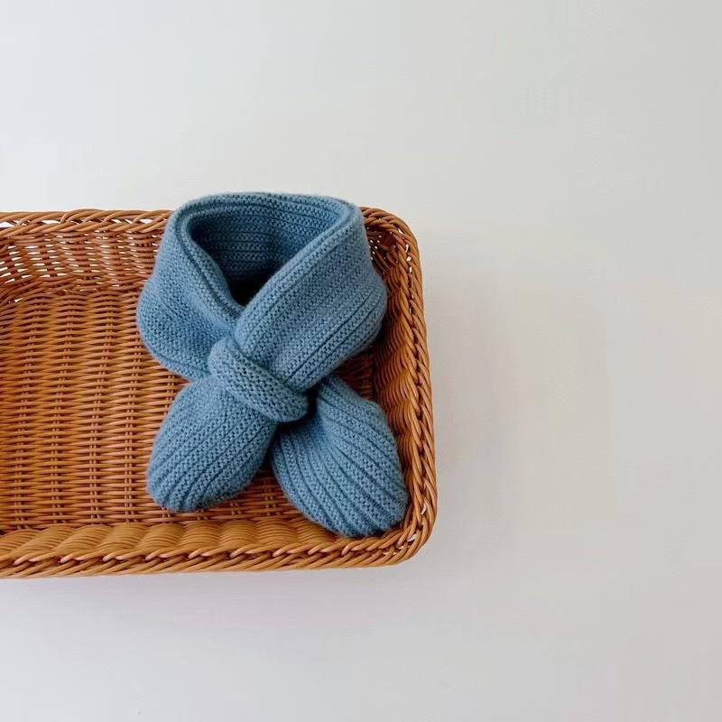 Nový značkový šál pre deti, detský teplý šál, dievčenský zimný šál pre deti, vlnený golier, detské šály