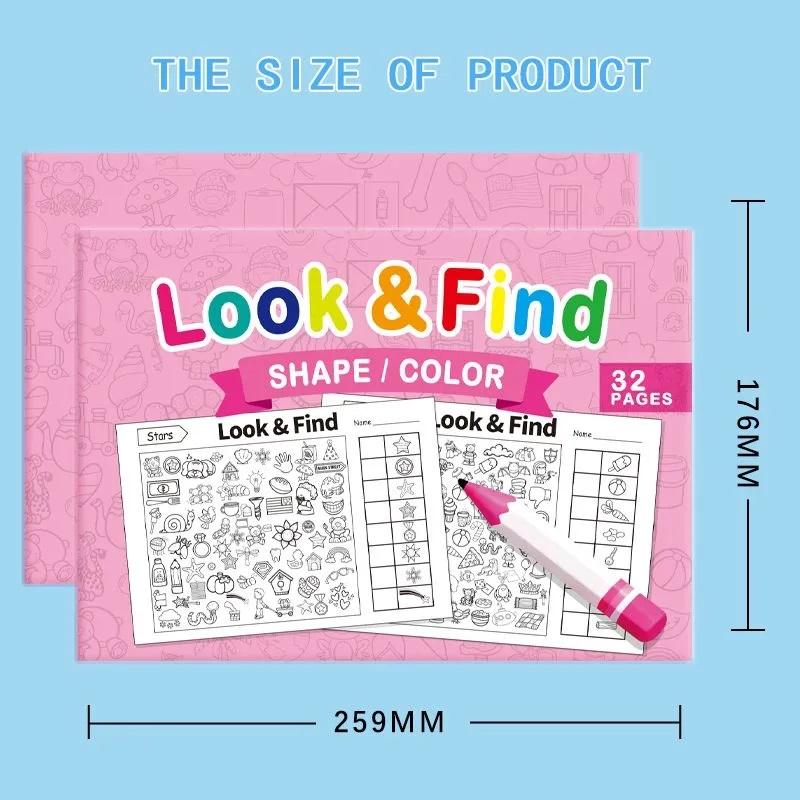 Find Items Coloring Book Observation And Focus Enlightenment Coloring Book Fun Early Education Material School Supplies