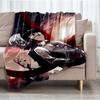 Tokyo Ghoul Theme Printed Blanket - Perfect for Couch, Bed, Travel & Outdoor Use | Machine Washable, Cozy & Durable.