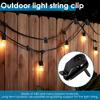 30Pcs Outdoor String Light Clips Weatherproof Cable Hanger Hooks Plastic Fairy Light Clips for Cable Holiday Decor for Outside