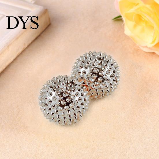 Magnetic 2Pcs Massage Ball Anti-stress ABS Acupressure Health and Beauty Therapy Needle Massager for Hand