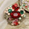 Elegant Crystal Flower Brooch for Women's Suit & Sweater