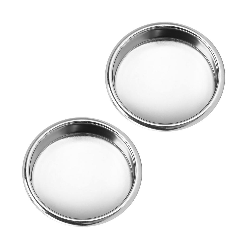 2 Stück 58mm Blindsieb Edelstahl Rückspül-Einsatz Blindsieb-Korb für Kaffeemaschine