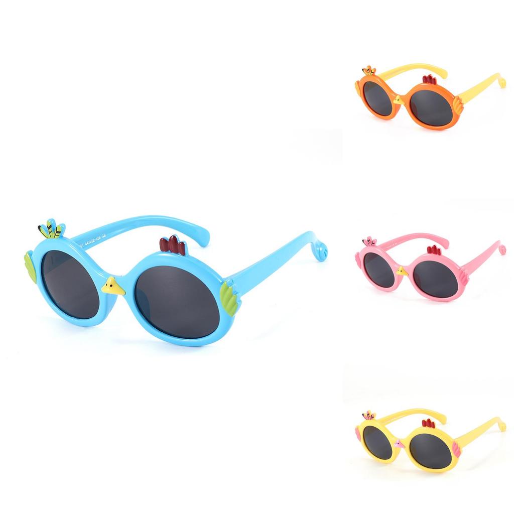 Fashionable Childrens Polarized Sunglasses Cartoon Chick Style Uv Protection