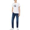 Calvin Klein Printed Logo Cotton T-Shirt Unisex Tops White J320770-YAF