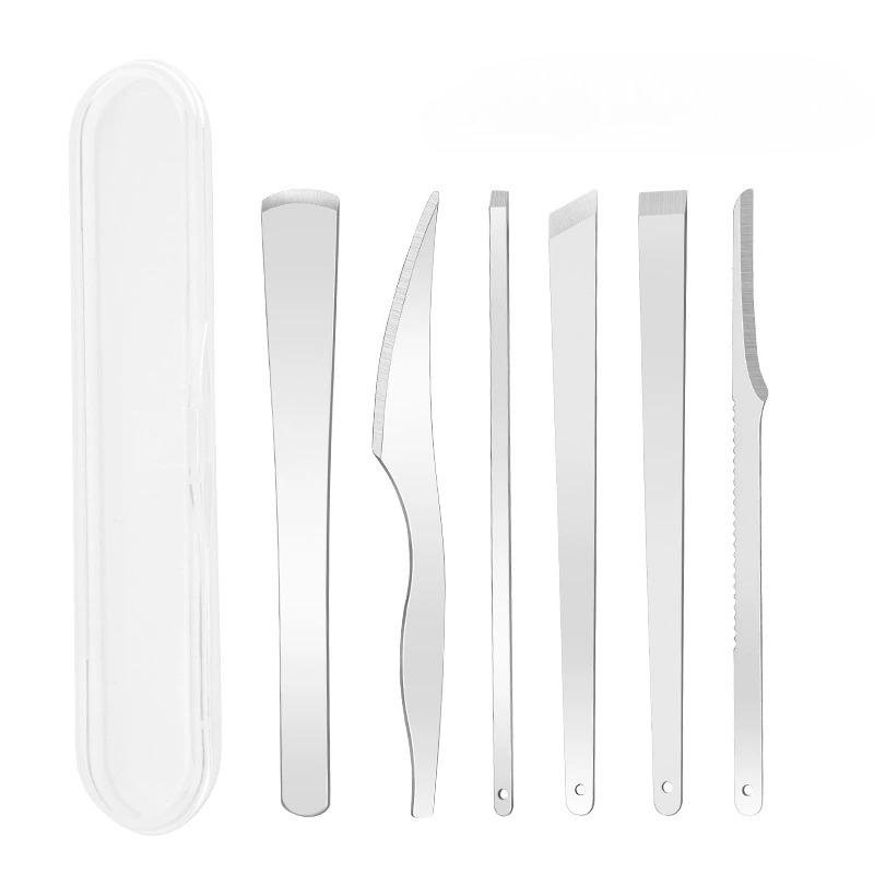Stainless Steel Pedicure Tools Foot Cleaning and Care Dead Skin Scraper Reusable Foot Exfoliation Foot Skin File Toenail Knife