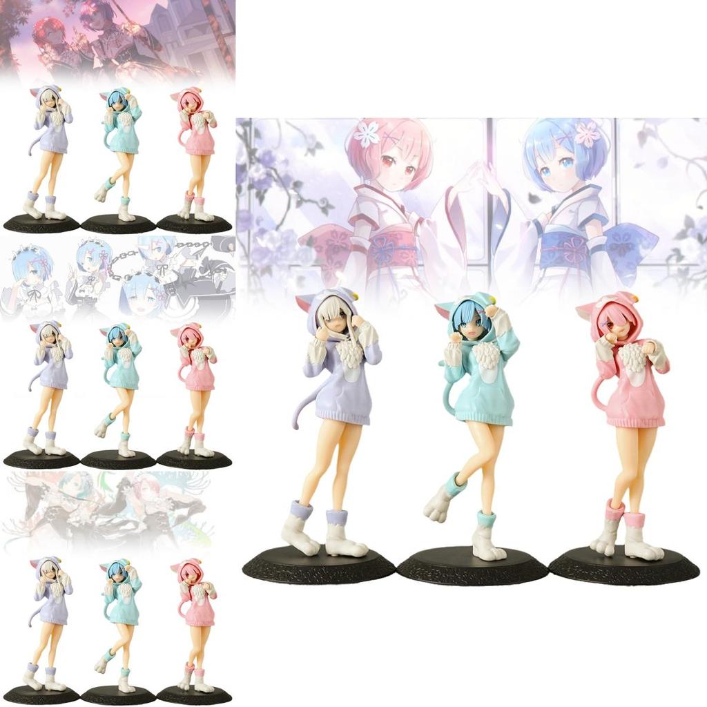 Stunning Pvc Rem And Ram Figurines From Rezero Anime With Captivating Design