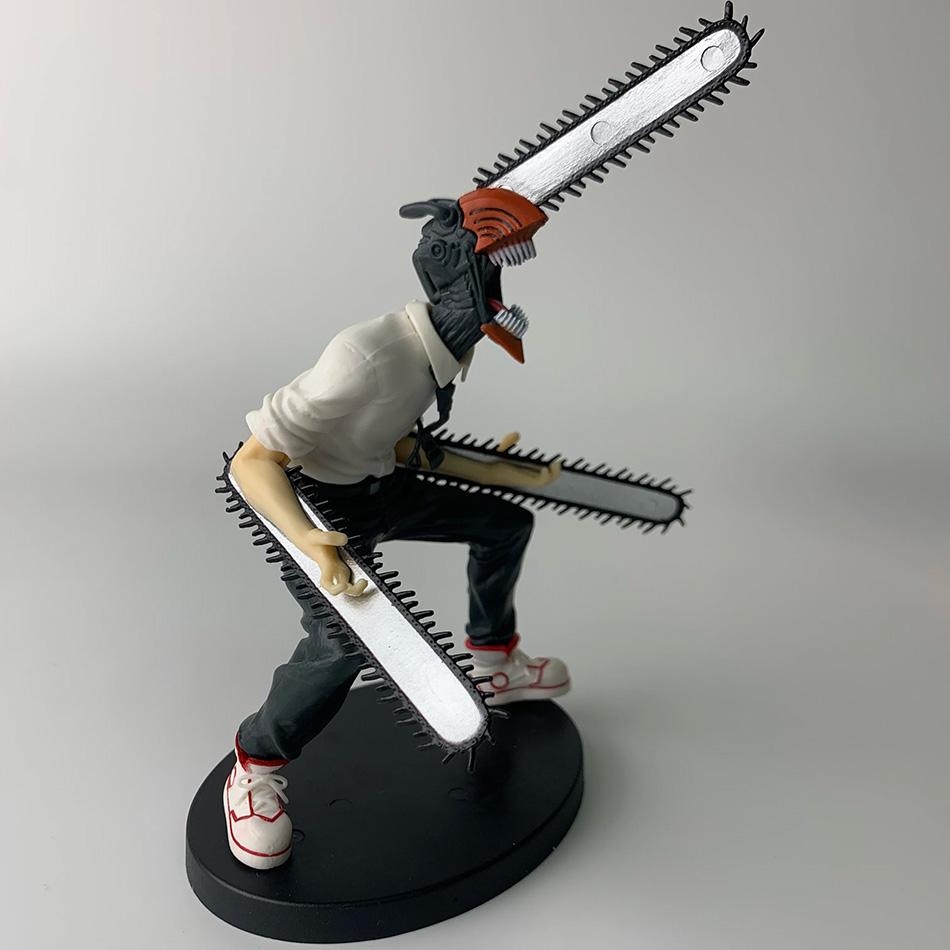 Original Chainsaw Man Anime Model Denji Action Figure PVC Chainsaw Man Noodle Stopper Figurine Adult Set Model Toy