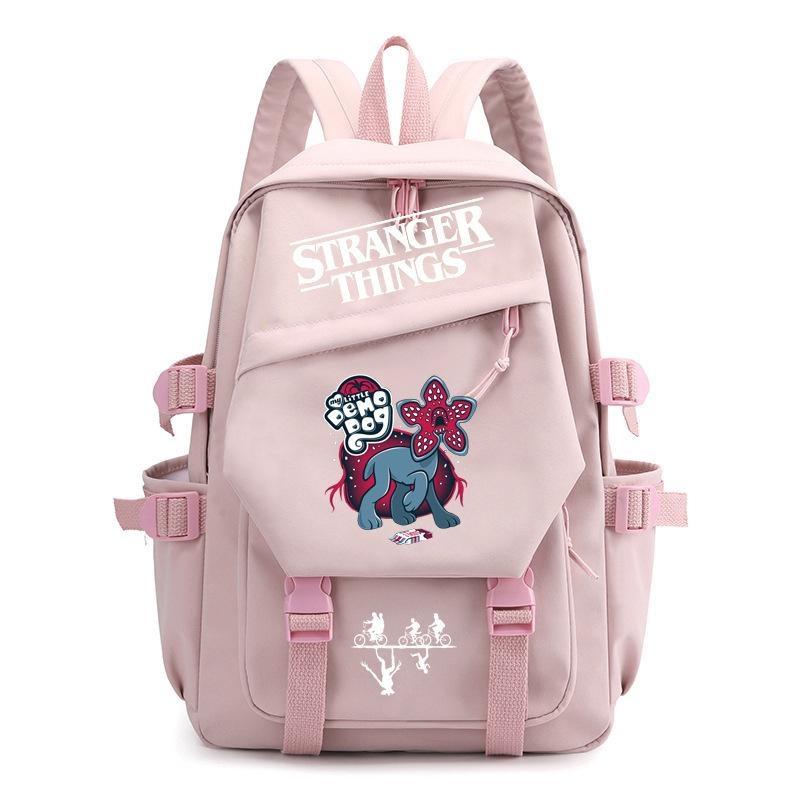 Stranger Things Teenage Printed Backpack Large Capacity Student Schoolbag