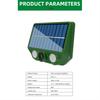 Solar Powered Ultrasonic Animal Repellent 500mAh